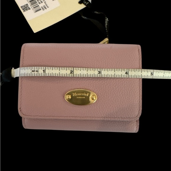 Moncrief London New w/ tags Pink Pebbled Leather Wallet with Gold Emblem - Picture 7 of 9